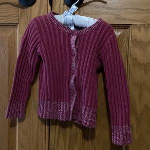 Girls’ pink cardigan